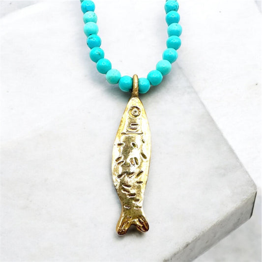 Sardine turquoise necklace