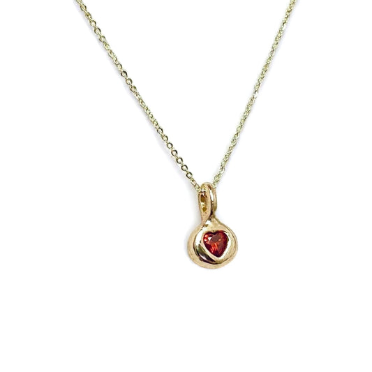 Red heart necklace