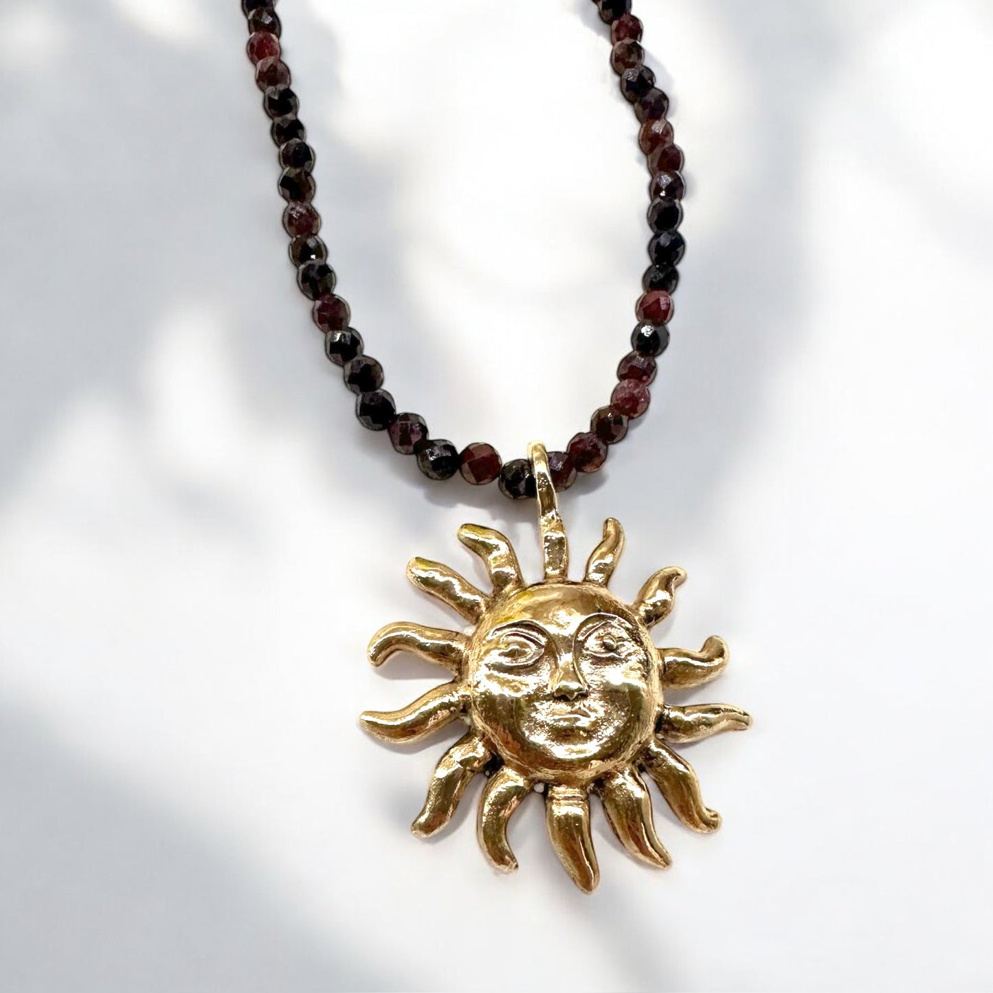 Sol garnet necklace